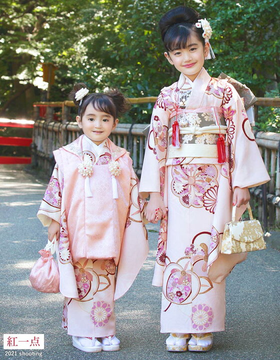 楽天市場】[ 2021年新作 ] 七五三 3歳 女児 被布 着物 セット 正絹 梅 