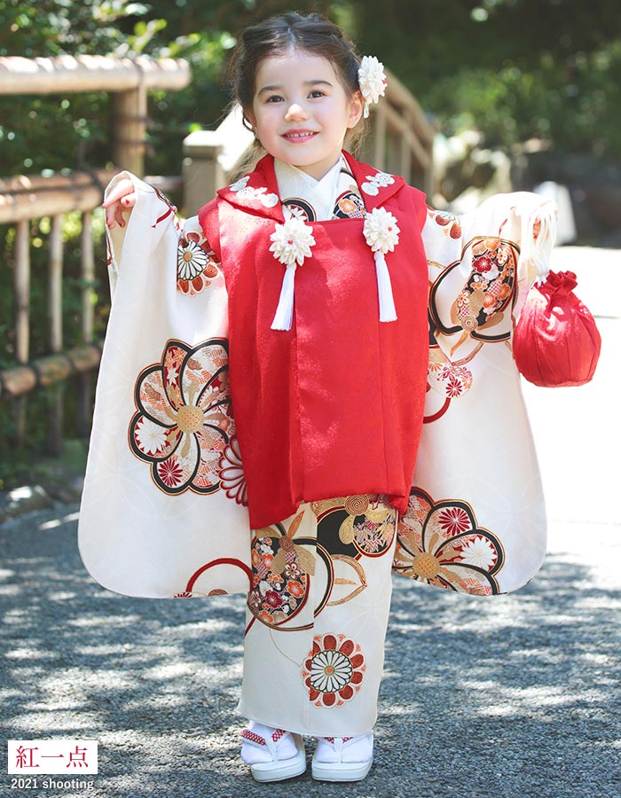 七五三 三歳 女児 正絹 被布 着物フルセット 陽気な天使 NO32554 | www