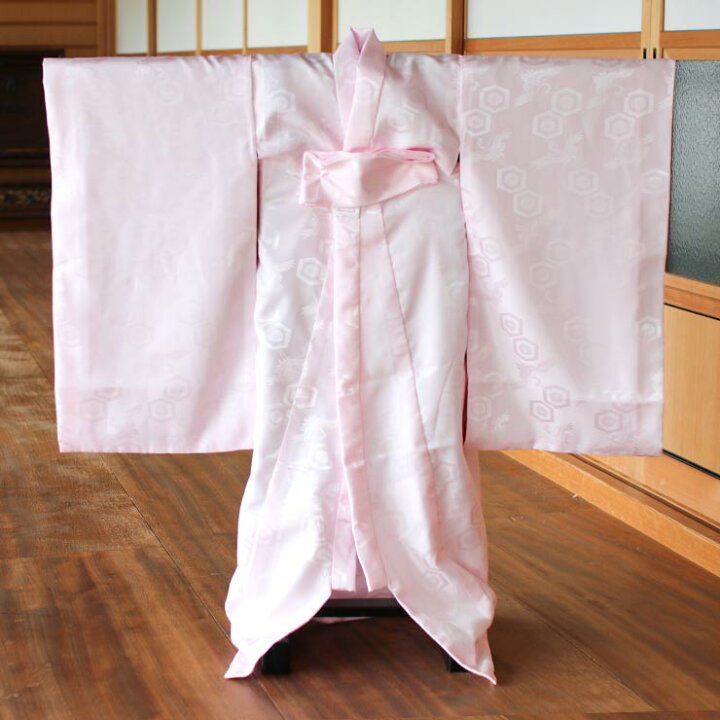 楽天市場】[ 日本製 ] お宮参り 女の子 初着 長襦袢 ピンク 単品 