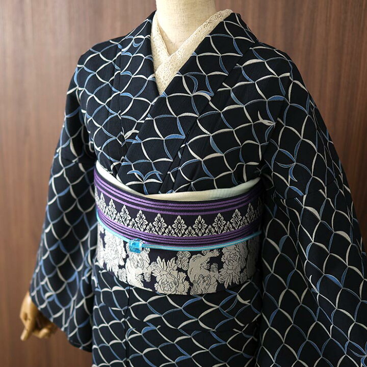 楽天市場】＼2点で3％OFFクーポン／[セオα] 浴衣 柳葉菱 (濃紺) ゆかた  