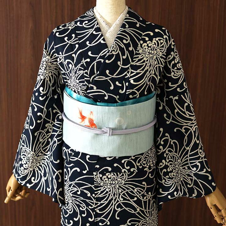 楽天市場】[セオα] 浴衣 乱菊 (濃紺) ゆかた セオアルファ CEOα 仕立て 