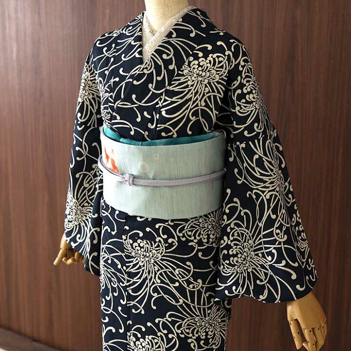 楽天市場】[セオα] 浴衣 乱菊 (濃紺) ゆかた セオアルファ CEOα 仕立て 