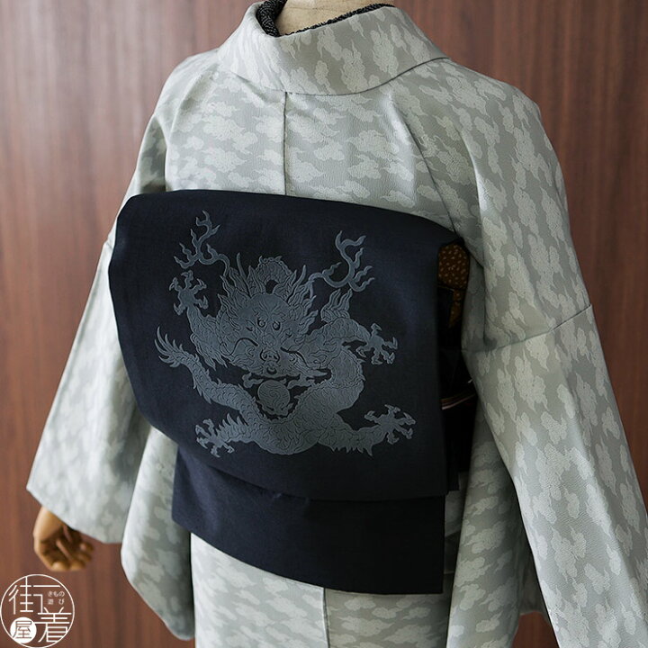 楽天市場】[日本製 ドラゴン柄 名古屋帯] 撫松庵 一重太鼓袋帯 龍 