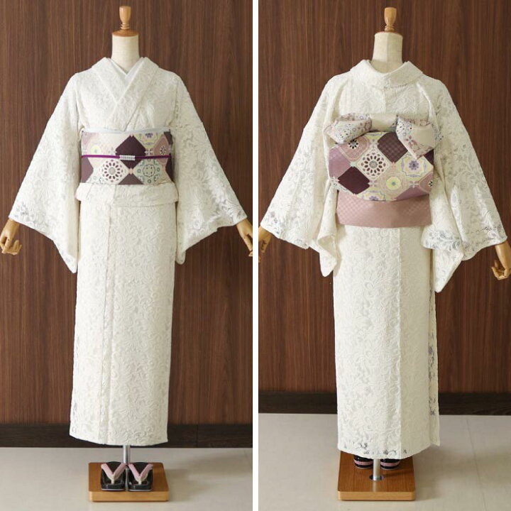 楽天市場】再入荷！[ レース きもの ] 洗える レース着物 ボリューム 