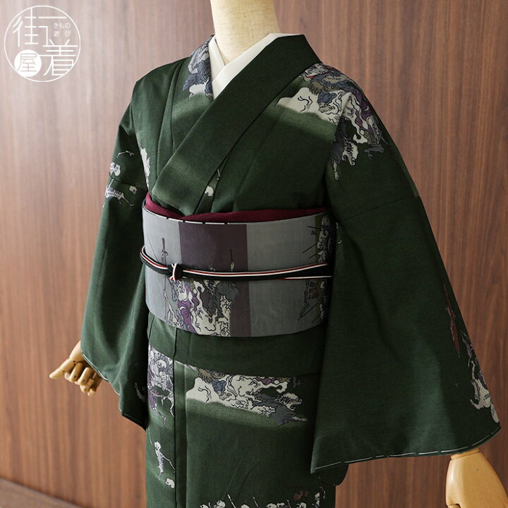 楽天市場】＼2点で3％OFFクーポン／[撫松庵 洗える着物] 東レセオα 袷  