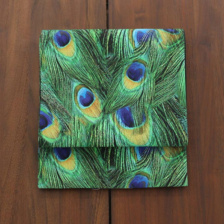 楽天市場】[日本製 なごや帯] 撫松庵 一重太鼓 袋帯 「孔雀の羽根」103  