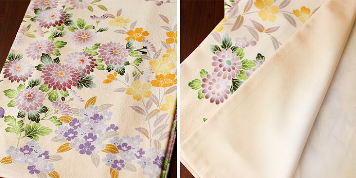 楽天市場】＼2点で3％OFFクーポン／[洗える着物] 東レ 袷 訪問着 四季  