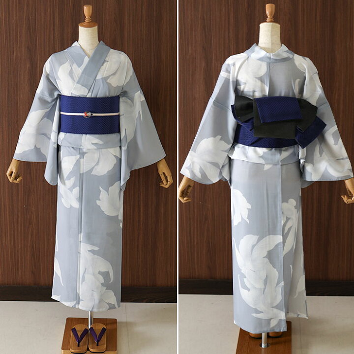 楽天市場】[ 洗える 浴衣 ] おぼろ金魚（薄グレー/104-337-001-80 
