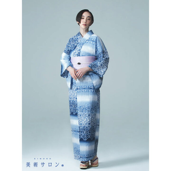 楽天市場】＼2点で3％OFFクーポン／[ 美術サロン ] 浴衣 藍捺染 知多  