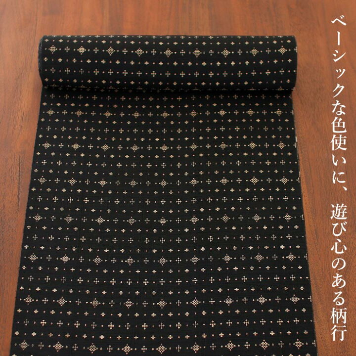 楽天市場】[セオα] 浴衣 反物 ドットクロス (ブラック) 洗える ゆかた 