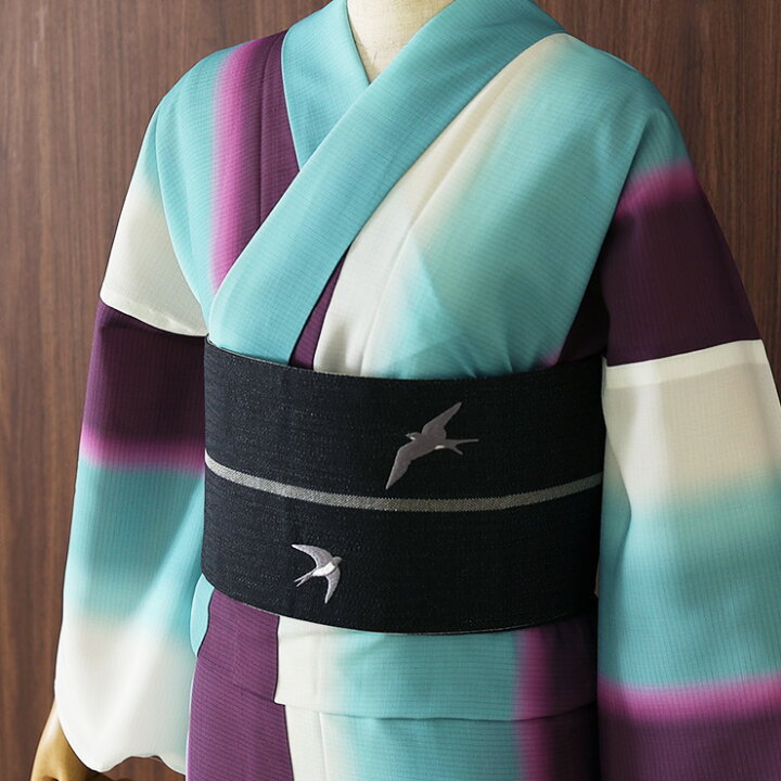 楽天市場】＼2点で3％OFFクーポン／[夏用] 半巾帯 麻風 ゆかた帯 