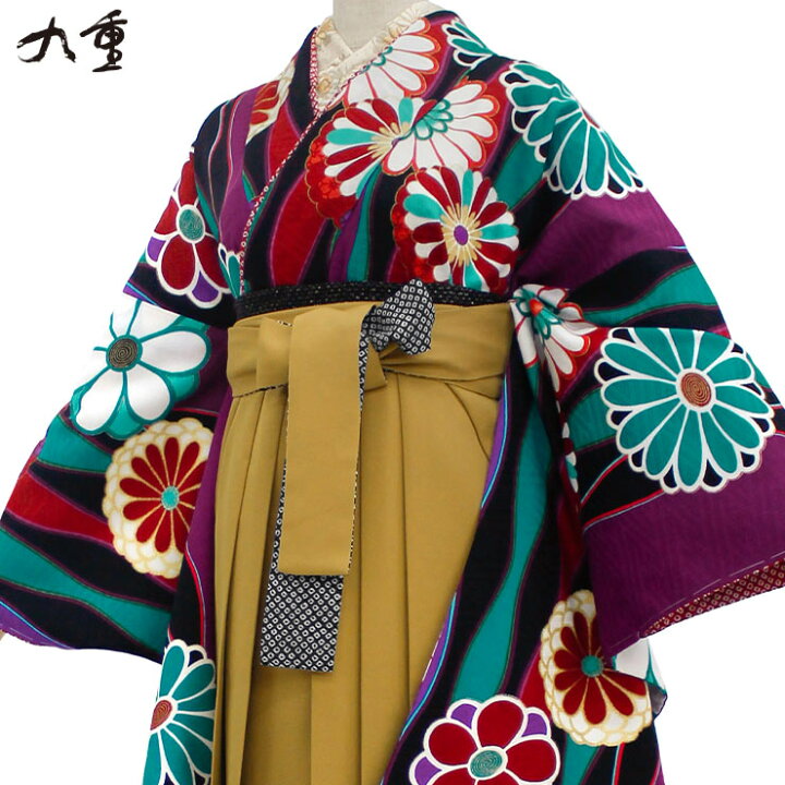 楽天市場】【 レンタル 】大学 卒業式 袴セット よろけに菊 紫 黄 芥子 
