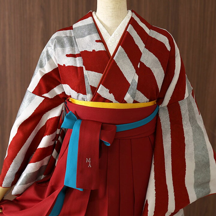楽天市場】【 レンタル 】大学 卒業式 袴セット ゼブラ シマウマ 赤 白 