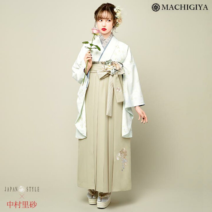 楽天市場 レンタル 大学 卒業式 袴セット 女 女性 白 ベージュ ｍ ｌ サイズ モダン レトロ Japan Style 中村里砂 袴 フルセット 着物 古典 フラワー 花 上品 和服 卒業 服装 先生 教員 保護者 母 大人 入学式