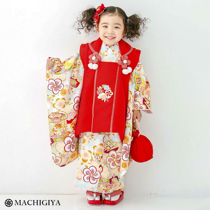 楽天市場】＼2点で3％OFFクーポン／【レンタル】七五三 3歳 女の子 