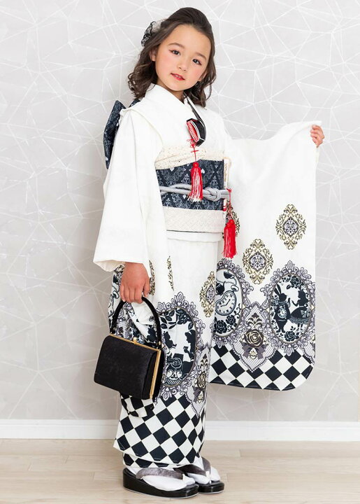 楽天市場】【レンタル】七五三 7歳 女の子 きもの 不思議な国の アリス 