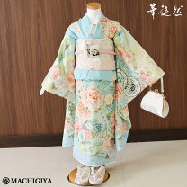 楽天市場】七五三 7歳 着物 レンタル 水色の通販