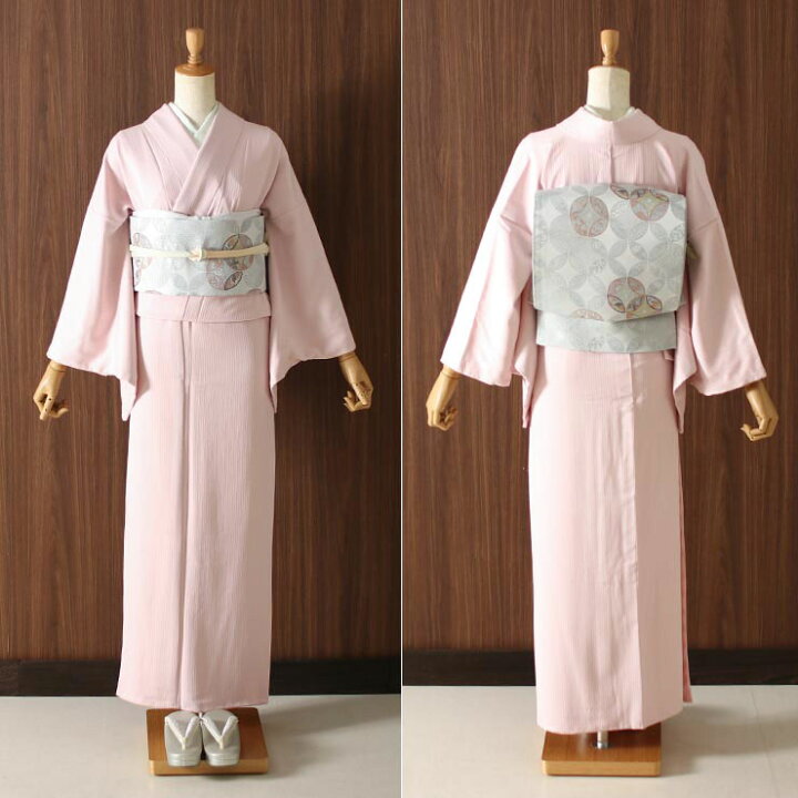 楽天市場】洗える 色無地 袷 仕立て上がり 日本製 東レ（さくら色  