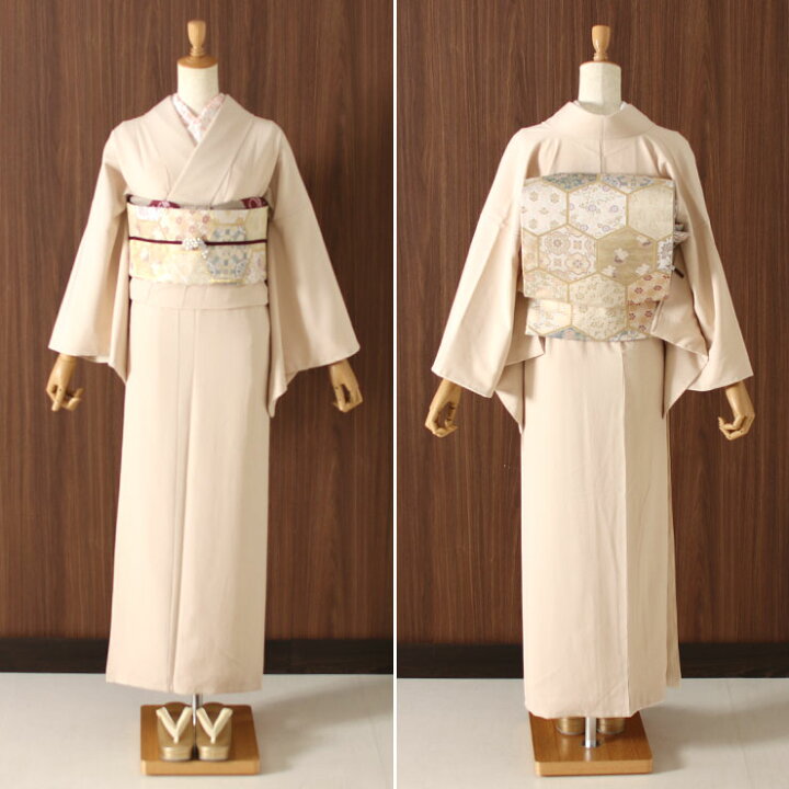 楽天市場】[ 洗える 着物 ] 江戸小紋 単衣 毛万筋 浅黄色 M L サイズ  