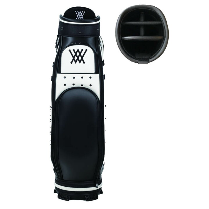 楽天市場】アザスゴルフ アニュー 6002 ANEW MidStaffBag [white+black] キャディバッグ スタッフバッグ (3.8kg  / 9.5型) 黒スタッズ 白 黒 black STAFF BAG 19sm : 町のゴルフ屋さん