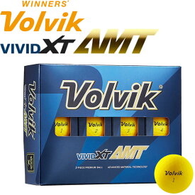 ボルビック ビビッド XT AMT ボール イエロー 1ダース(12球) 正規品 新品 マット蛍光カラーボール 見つけやすい アライメント Volvik VIVID Yellow Golf Ball
