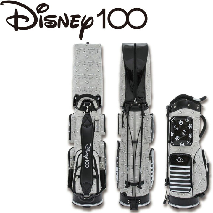 楽天市場】ディズニー 100周年 キャディバッグ 73220-400-001 モノクロ 