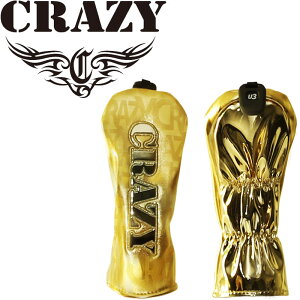 NCW[ St [eBeBp wbhJo[ S[h UT {Ki F ی Jo[ CRAZY GOLF Head Cover Utility Hybrid Gold yX݌ɏiz