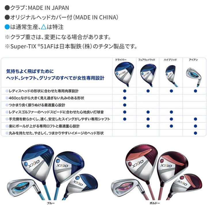 楽天市場】女性用・レディース ダンロップ ゼクシオ 13 レディス 