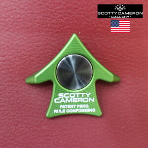 スコッティキャメロン ギャラリー限定デザイン アライメント ボールマーカー エアロツール グリーン 方向 矢印 scotty cameron ball marker【当店在庫商品】