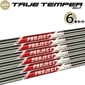 トゥルーテンパー PROJECT X RED アイアン用 スチールシャフト 6本セット#5,6,7,8,9,W プロジェクトエックス レッド ゴルフパーツ TRUE TEMPER STEEL SHAFT