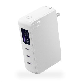 CIO SMARTCOBY Pro PLUG2 67W3C モバイルバッテリー コンセント 一体型 65W 急速充電器 10000mAh Type-C ×3 ノートPC Macbook Windows Android iPhone16 SMARTCOBY Pro PLUG2 67W3C