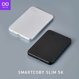 CIO SMARTCOBY SLIM 5K | モバイルバッテリー 5000mAh ワイヤレス充電 Qi2対応 MagSafe対応スマホ対応 [薄さ8.7mm] 軽量 小型 薄型 USB-C 15W