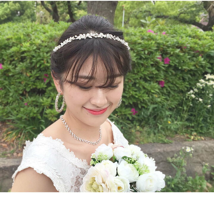 新品 2way ウェディング パーティー ビッグ フラワー ヘッド ドレス