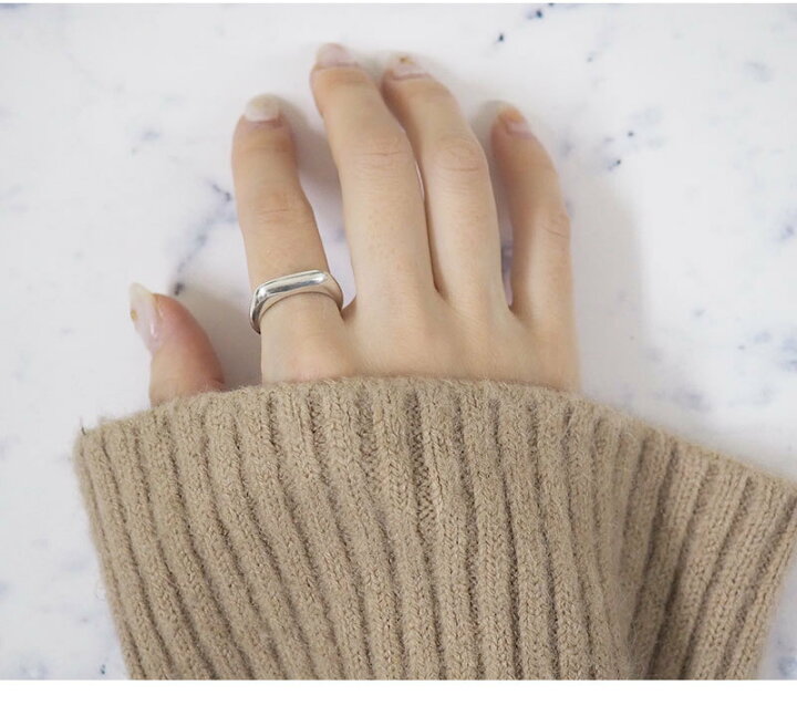 楽天市場 メール便 送料無料 リング 指輪 アート フリーサイズ シルバーリング レディース メンズ ごつめ 太め 親指 中指 おしゃれ シンプル 重ね着け 人気 流行 シルバー925 シルバー 925 シルバーアクセ クール 鏡面 光沢 ユニセックス Machree