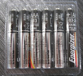 単六電池 6本セット AAAA E96 LR61 アルカリ乾電池 送料無料 Energizer エナジャイザー 【ストリームライト スタイラス ペリカン L4ライトに 単6電池 アルカリ電池 stylus streamlight】