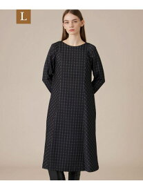 【SALE／25%OFF】【L】プリントチェックワンピース MACKINTOSH LONDON　(L Size) マッキントッシュ ロンドン ワンピース・ドレス ワンピース ブラウン ブラック【RBA_E】【送料無料】[Rakuten Fashion]