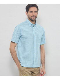 【SALE／32%OFF】シアサッカー半袖ボタンダウンシャツ MACKINTOSH LONDON マッキントッシュ ロンドン トップス シャツ・ブラウス パープル ブルー ホワイト【RBA_E】【送料無料】[Rakuten Fashion]