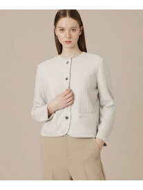 【SALE／22%OFF】ツイードニットジャケット MACKINTOSH LONDON マッキントッシュ ロンドン トップス その他のトップス ネイビー ベージュ【RBA_E】【送料無料】[Rakuten Fashion]