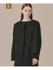 【SALE／25%OFF】【L】ツイードノーカラージャケット MACKINTOSH LONDON　(L Size) マッキントッシュ ロンドン ジャケット・アウター その他のジャケット・アウター ブラック【RBA_E】【送料無料】[Rakuten Fashion]