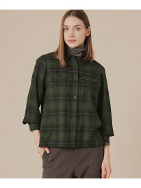 ウォッシャブルウールビエラブラウス MACKINTOSH LONDON マッキントッシュ ロンドン トップス シャツ・ブラウス ブラック ベージュ グリーン【送料無料】[Rakuten Fashion]