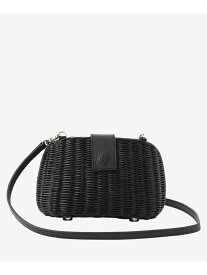 【eclat5月号掲載】【婦人画報4月号掲載】ボタニカルウォールラタンミニショルダー MACKINTOSH LONDON マッキントッシュ ロンドン バッグ ショルダーバッグ ブラック ベージュ【送料無料】[Rakuten Fashion]