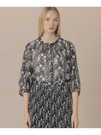 【SALE／30%OFF】【BIBURY FLOWER】バイブリーオーガンジーブラウス MACKINTOSH LONDON マッキントッシュ ロンドン トップス シャツ・ブラウス ネイビー ブルー イエロー【RBA_E】【送料無料】[Rakuten Fashion]