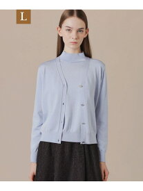 【SALE／25%OFF】【L】シルキーラメニットカーディガン MACKINTOSH LONDON　(L Size) マッキントッシュ ロンドン トップス その他のトップス ブラック グレー ブルー【RBA_E】【送料無料】[Rakuten Fashion]
