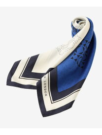 【婦人画報10月号掲載】アンドリューモチーフスクエアスカーフ MACKINTOSH LONDON マッキントッシュ ロンドン ファッション雑貨 スカーフ・バンダナ レッド ブルー【送料無料】[Rakuten Fashion]