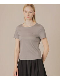 【SALE／21%OFF】【eclat5月号掲載】シャインリブTシャツ MACKINTOSH LONDON マッキントッシュ ロンドン トップス カットソー・Tシャツ ホワイト ブラック グレー【RBA_E】【送料無料】[Rakuten Fashion]