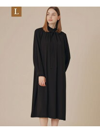 【L】バックサテンジョーゼットワンピース MACKINTOSH LONDON　(L Size) マッキントッシュ ロンドン ワンピース・ドレス ワンピース ブラック【送料無料】[Rakuten Fashion]