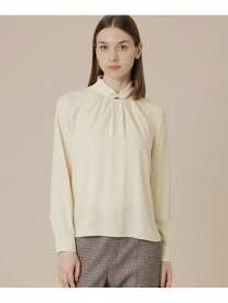 【SALE／30%OFF】【婦人画報11月号掲載】バックサテンジョーゼットブラウス MACKINTOSH LONDON マッキントッシュ ロンドン トップス シャツ・ブラウス ブラック ホワイト【RBA_E】【送料無料】[Rakuten Fashion]