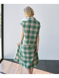 【SALE／30%OFF】ブライトチェックスカート MACKINTOSH LONDON マッキントッシュ ロンドン スカート ロング・マキシスカート グリーン ベージュ【RBA_E】【送料無料】[Rakuten Fashion]