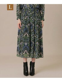 【SALE／24%OFF】【L】ボタニカルウォールプリントスカート MACKINTOSH LONDON　(L Size) マッキントッシュ ロンドン スカート その他のスカート ベージュ グリーン【RBA_E】【送料無料】[Rakuten Fashion]