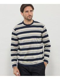 ラガーボーダーロングスリーブTシャツ MACKINTOSH LONDON マッキントッシュ ロンドン トップス カットソー・Tシャツ ブルー ブラウン【送料無料】[Rakuten Fashion]